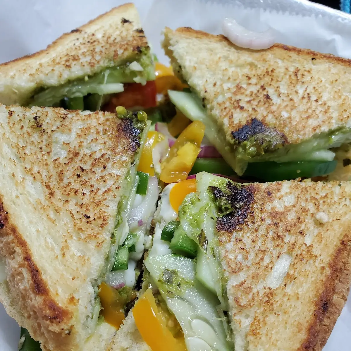 Vegetable Club Sandwich