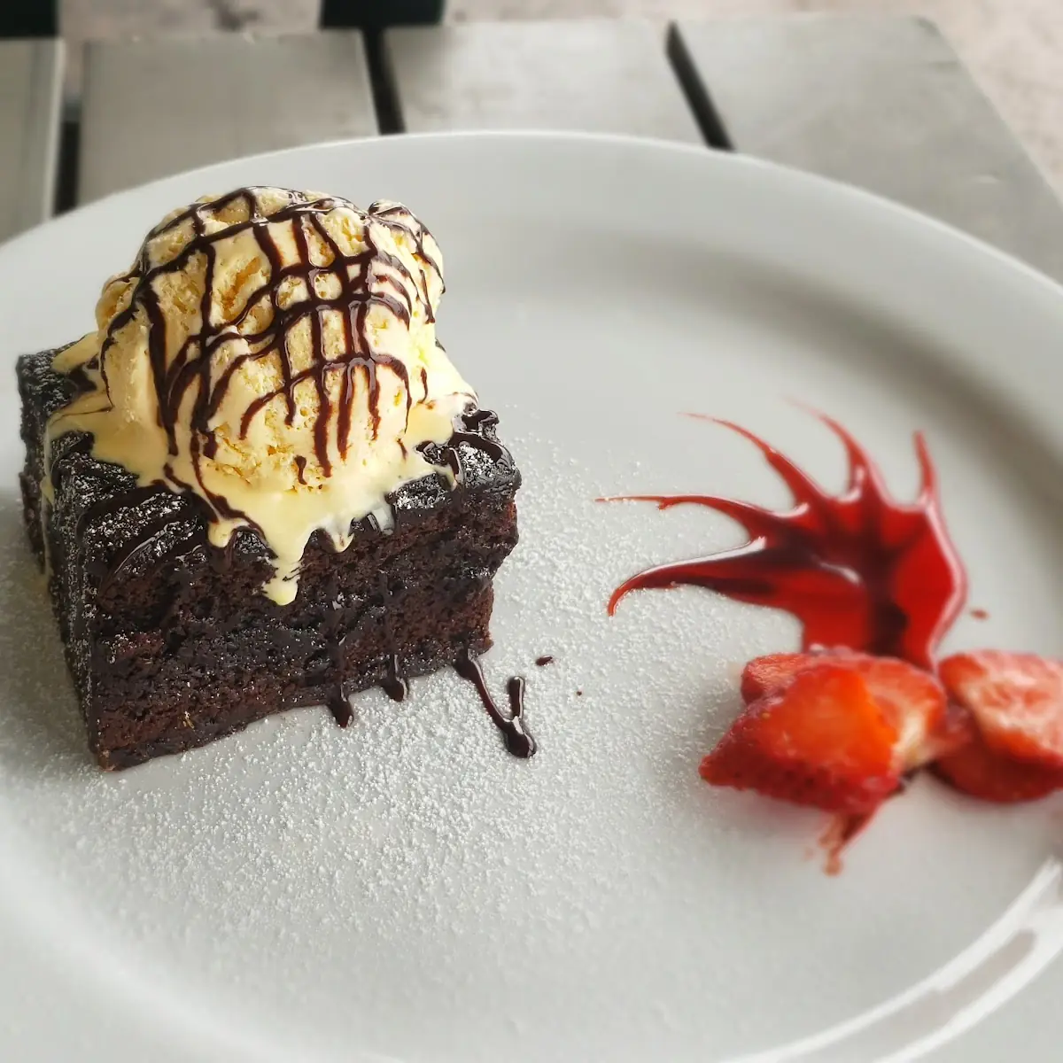 Chocolate Brownie Sundae