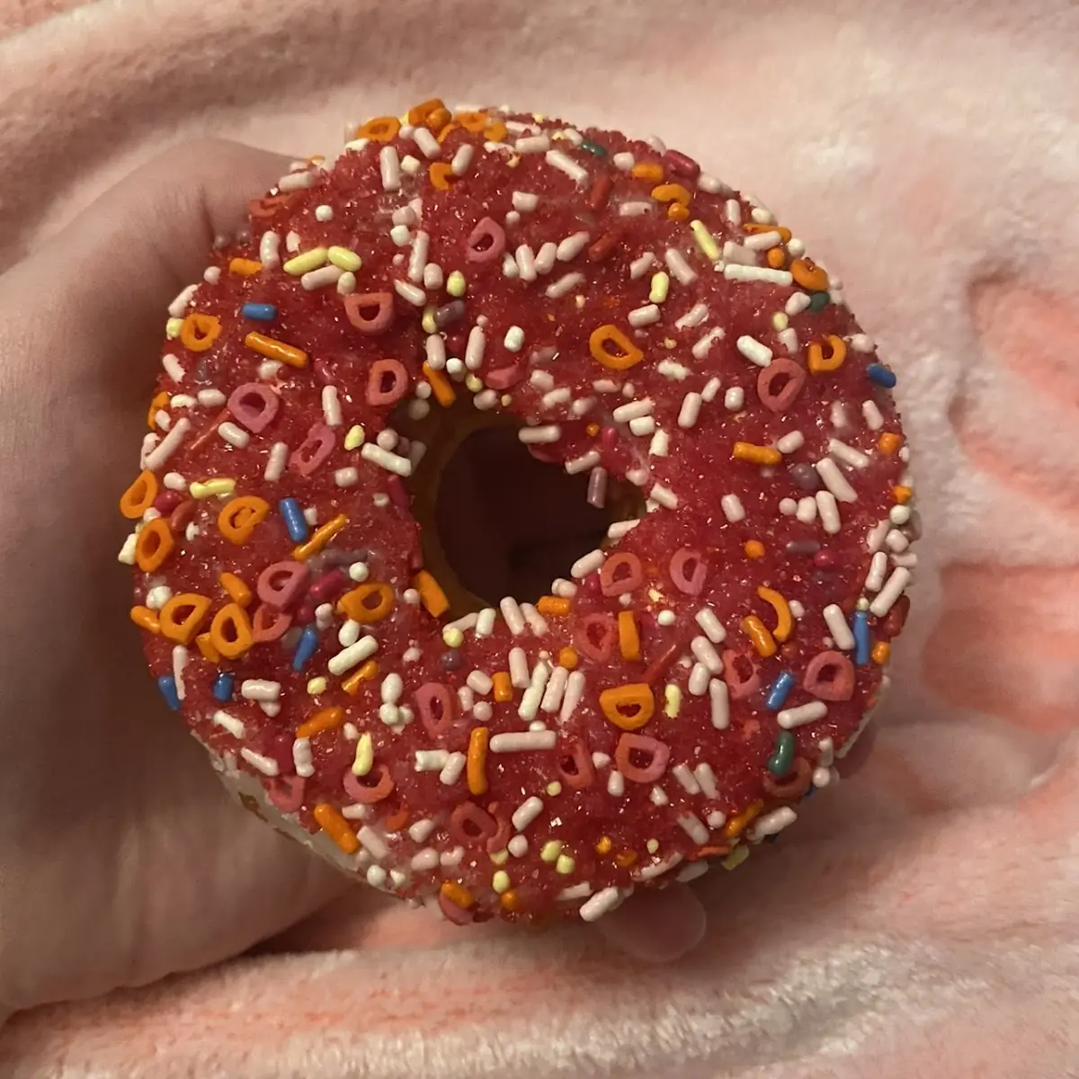 Vanilla Sprinkle Donut