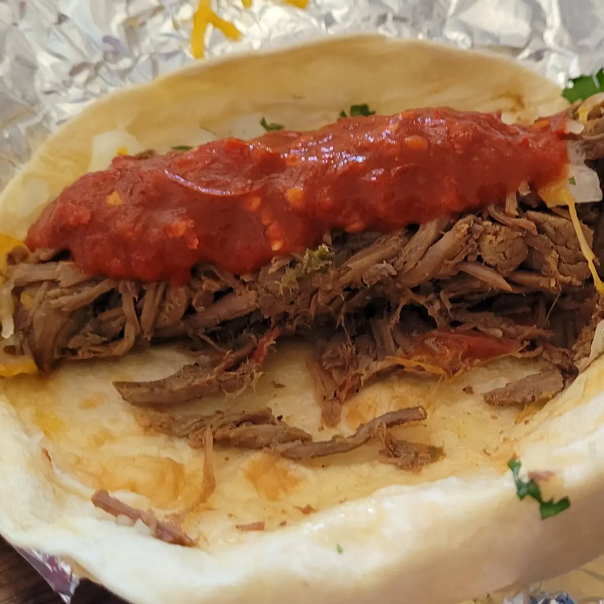 Shredded Beef Taco