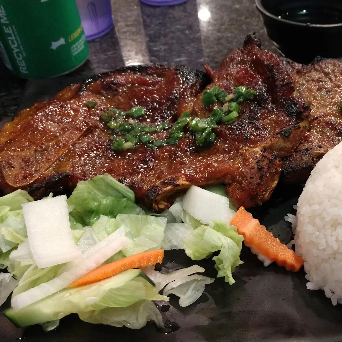 Grilled Pork Chop Rice Plate