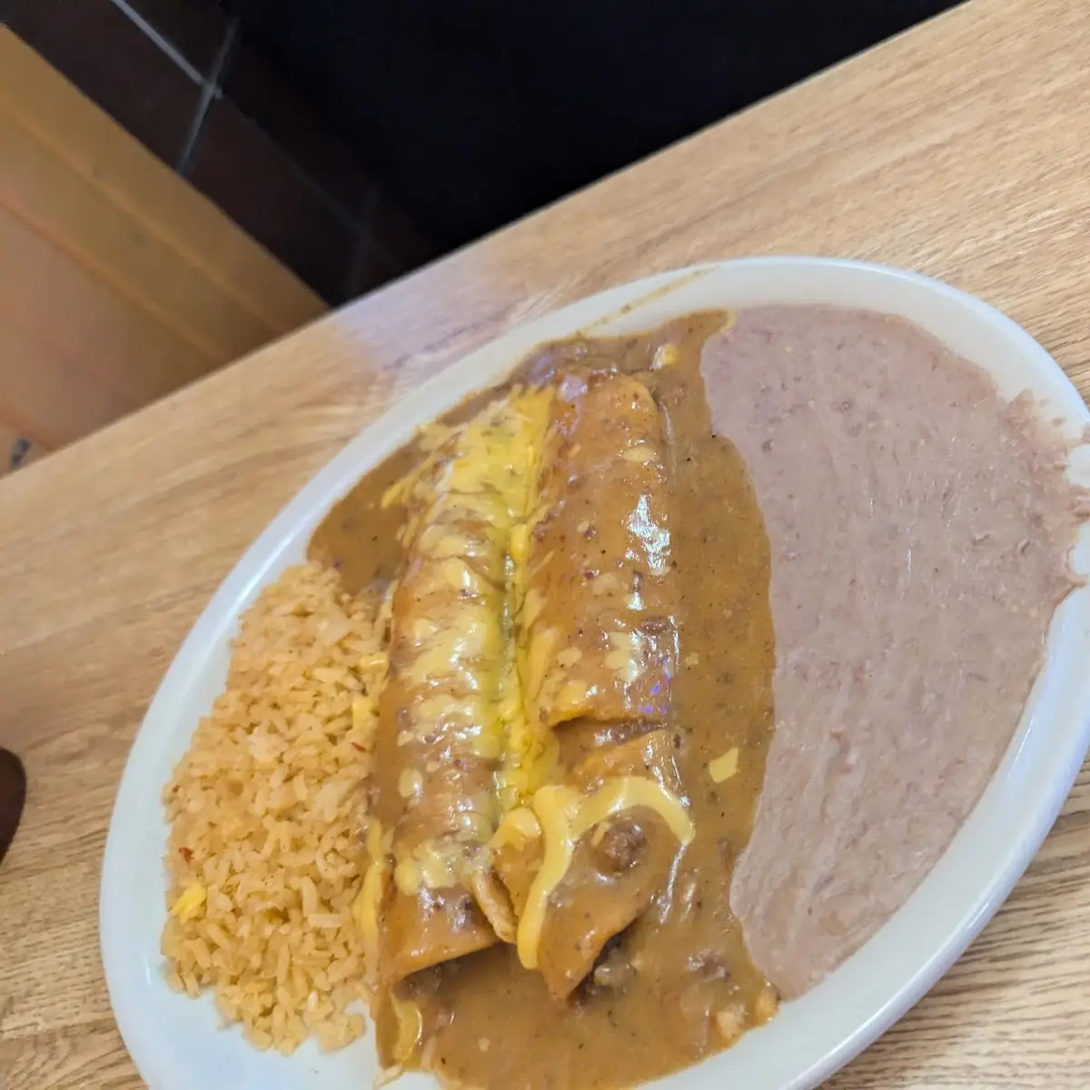 Sour Cream Enchilada Plate