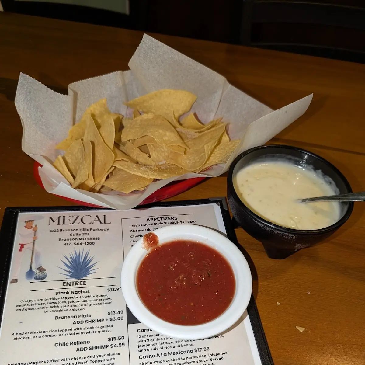 Large Cheese Dip and Complimentary Salsa & Chips