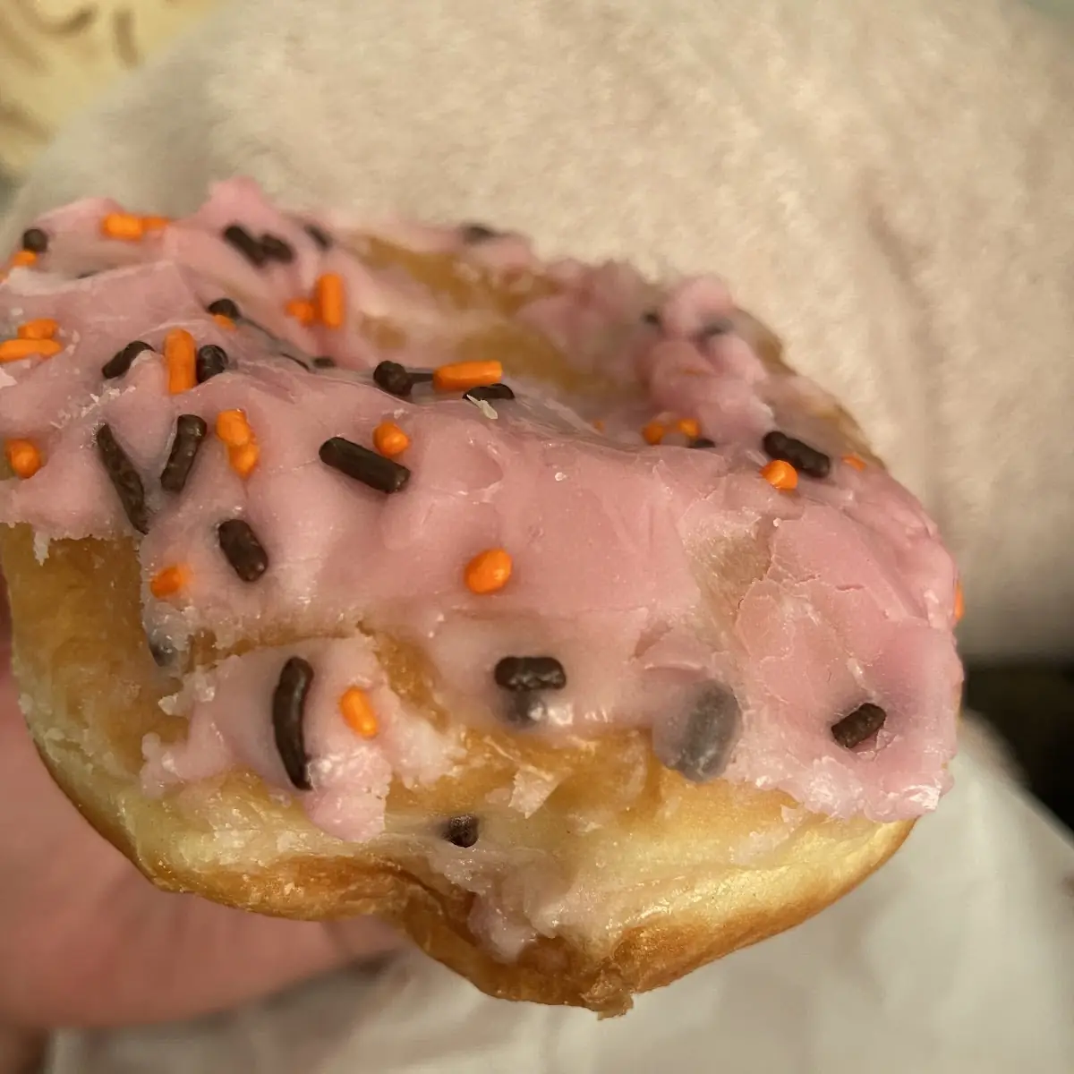Pink Sprinkle Donut