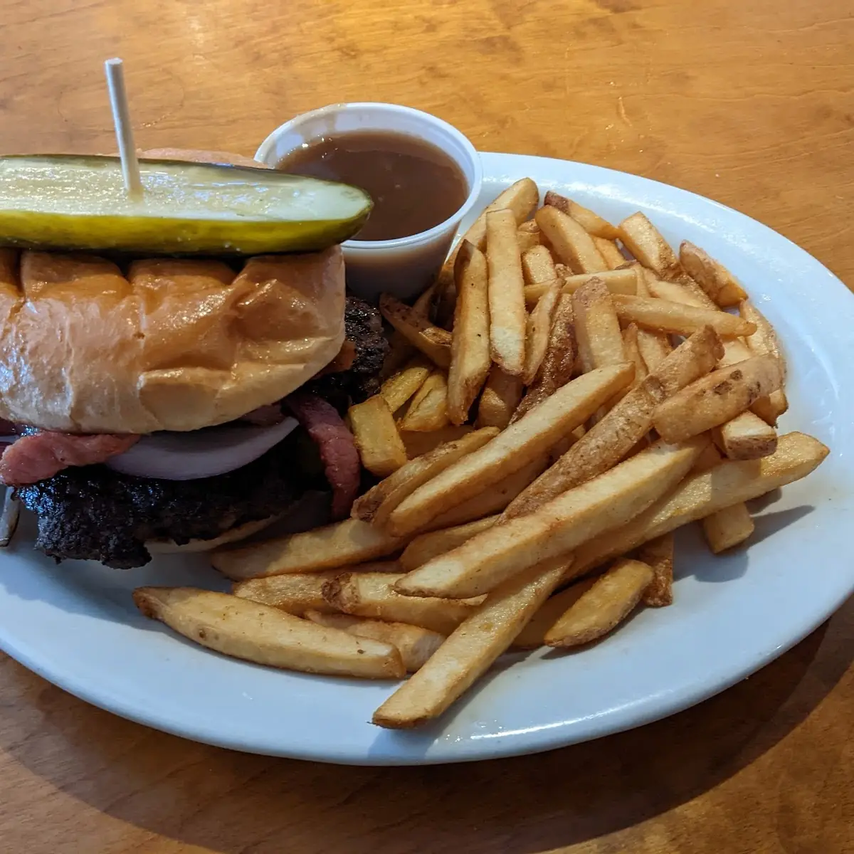 Peanut Butter Bacon Burger, Shooters Roadhouse
