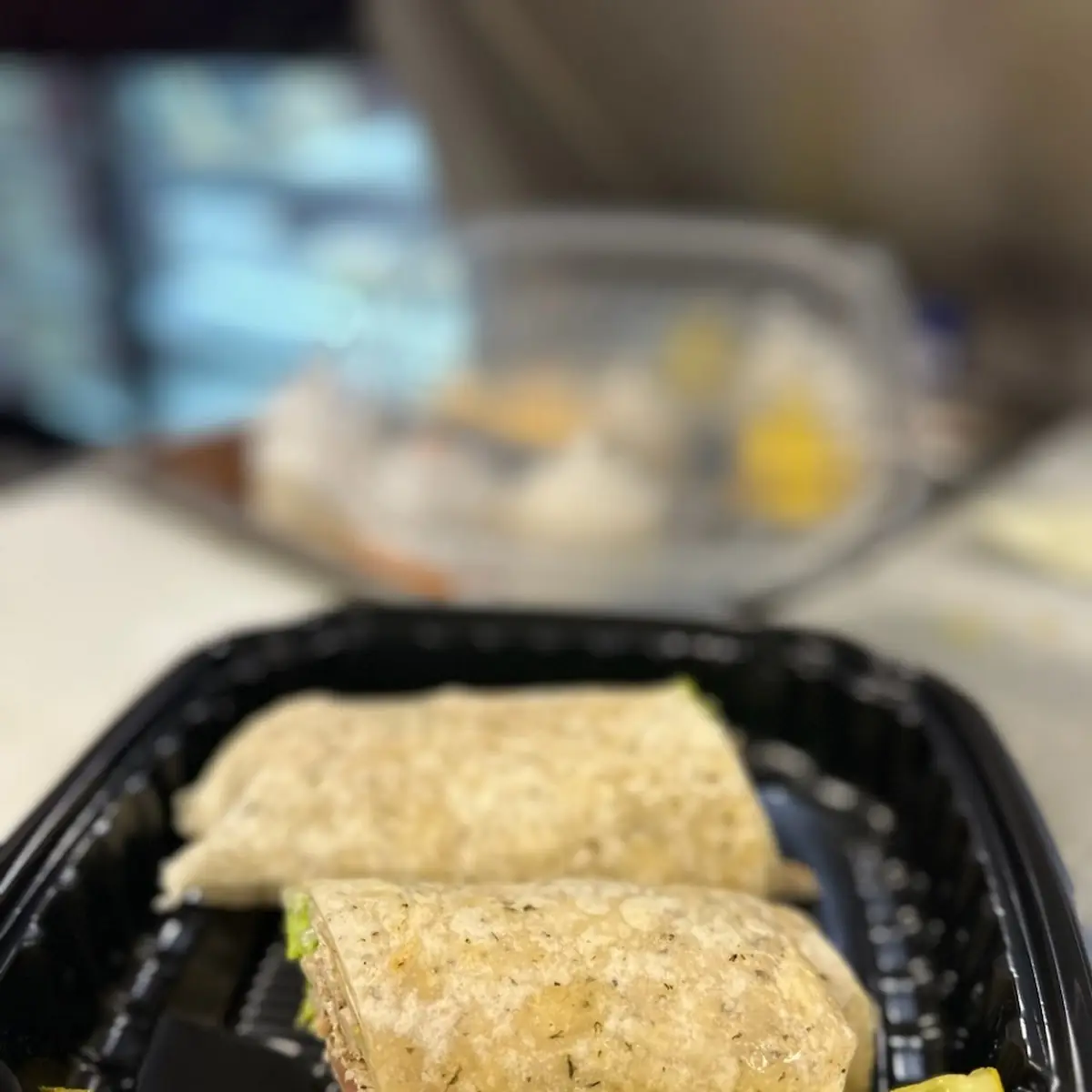 Grilled Chicken Wrap on Garlic Herb