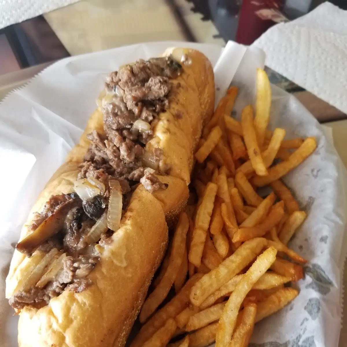 Philly Cheesesteak Fries with Cheese