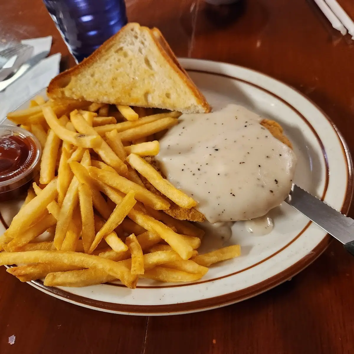 Chicken Fried Chicken with Fries