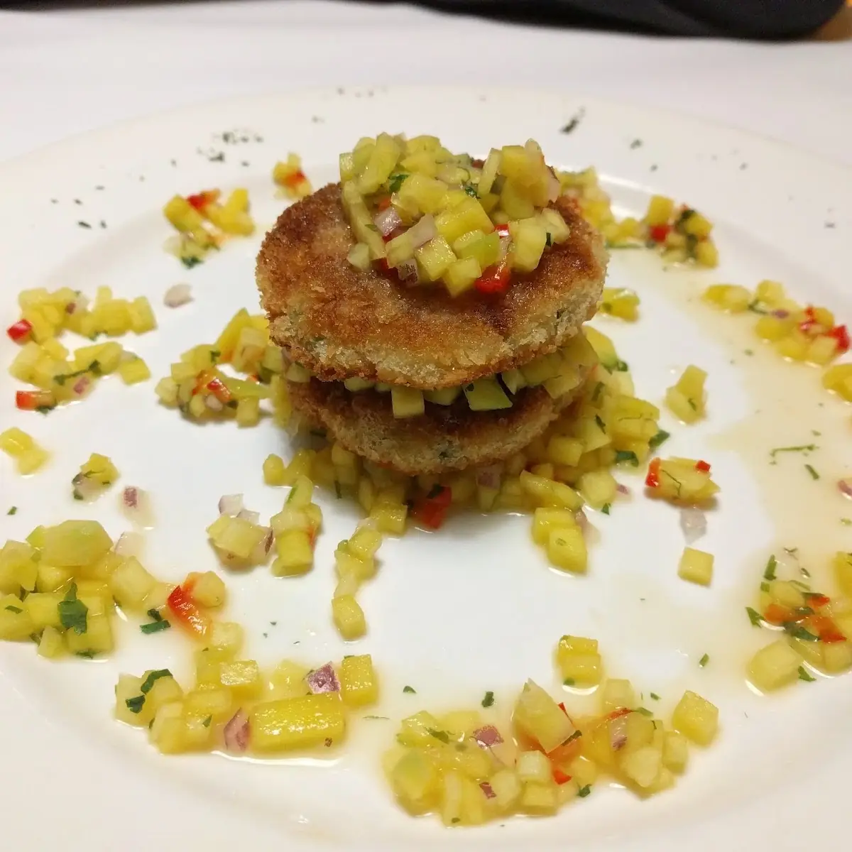 Crab Cakes with Mango Salsa