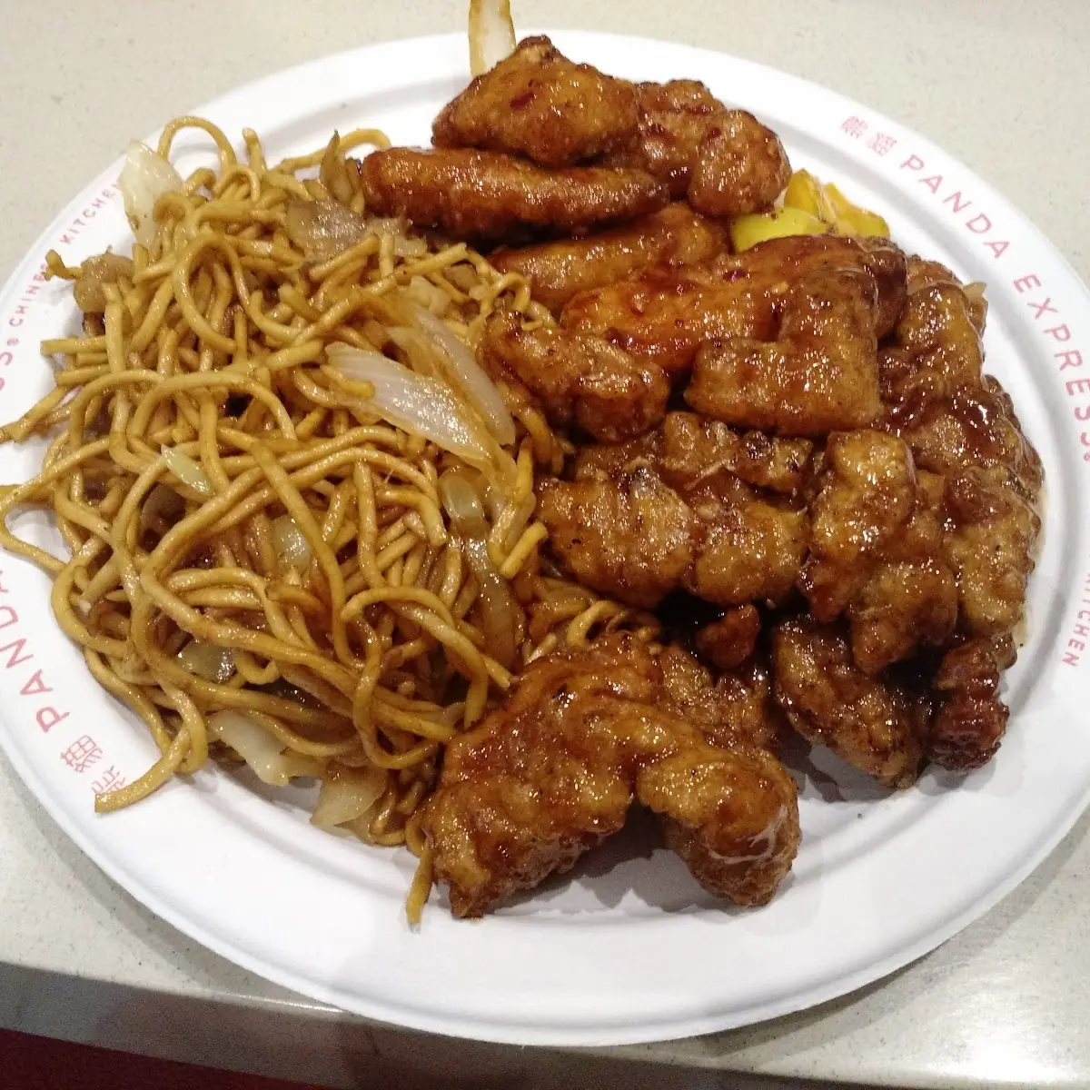 Orange Chicken and Noodles