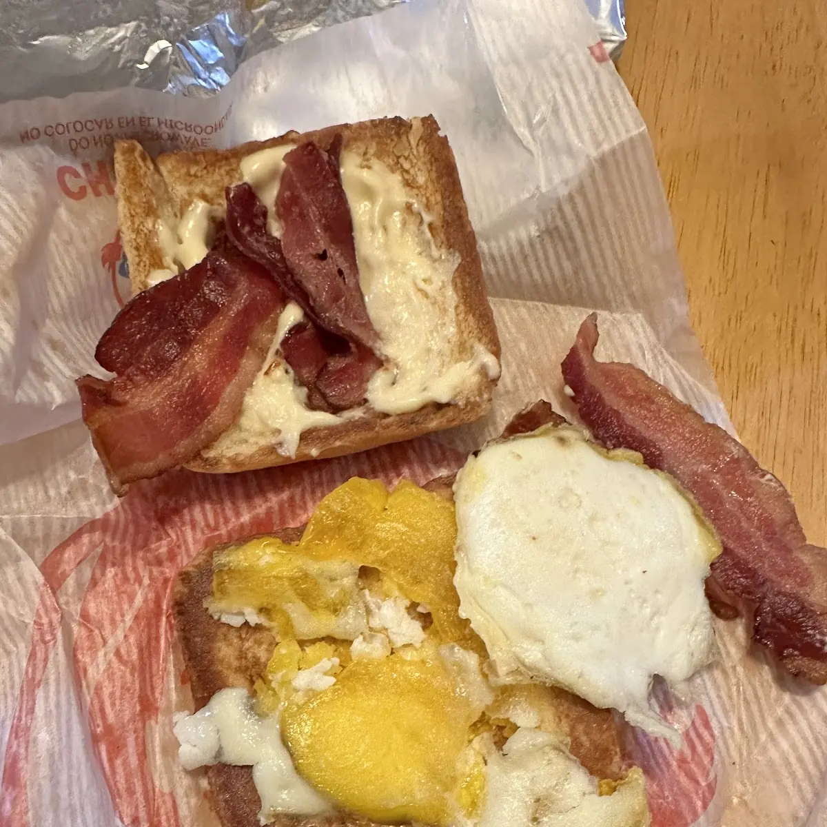 Bacon Egg and Cheese Croissant Sandwich