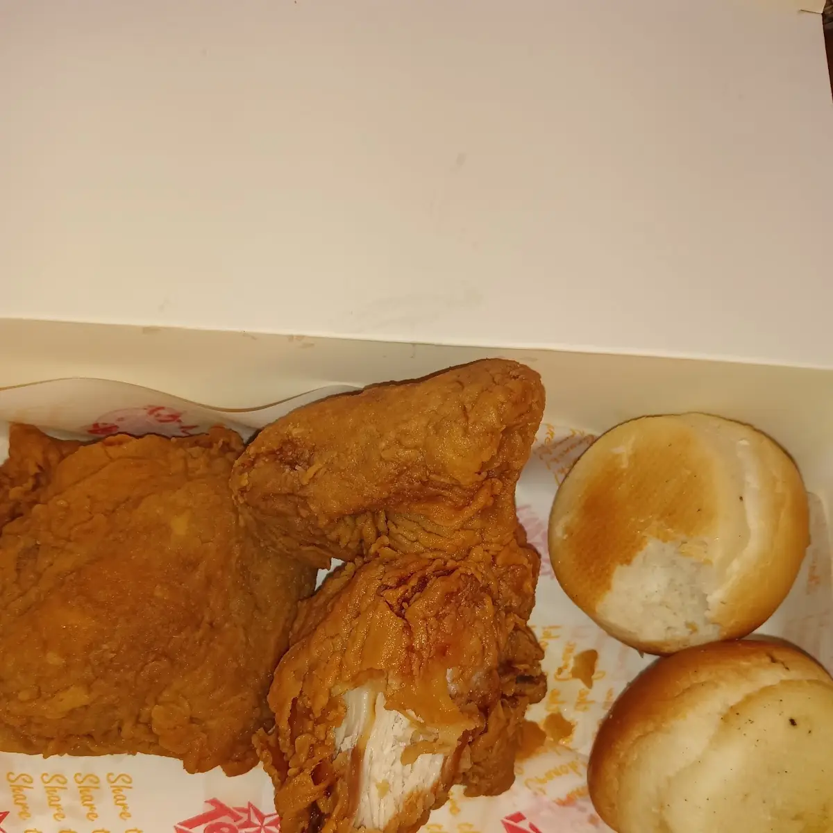 Fried Chicken with Roll