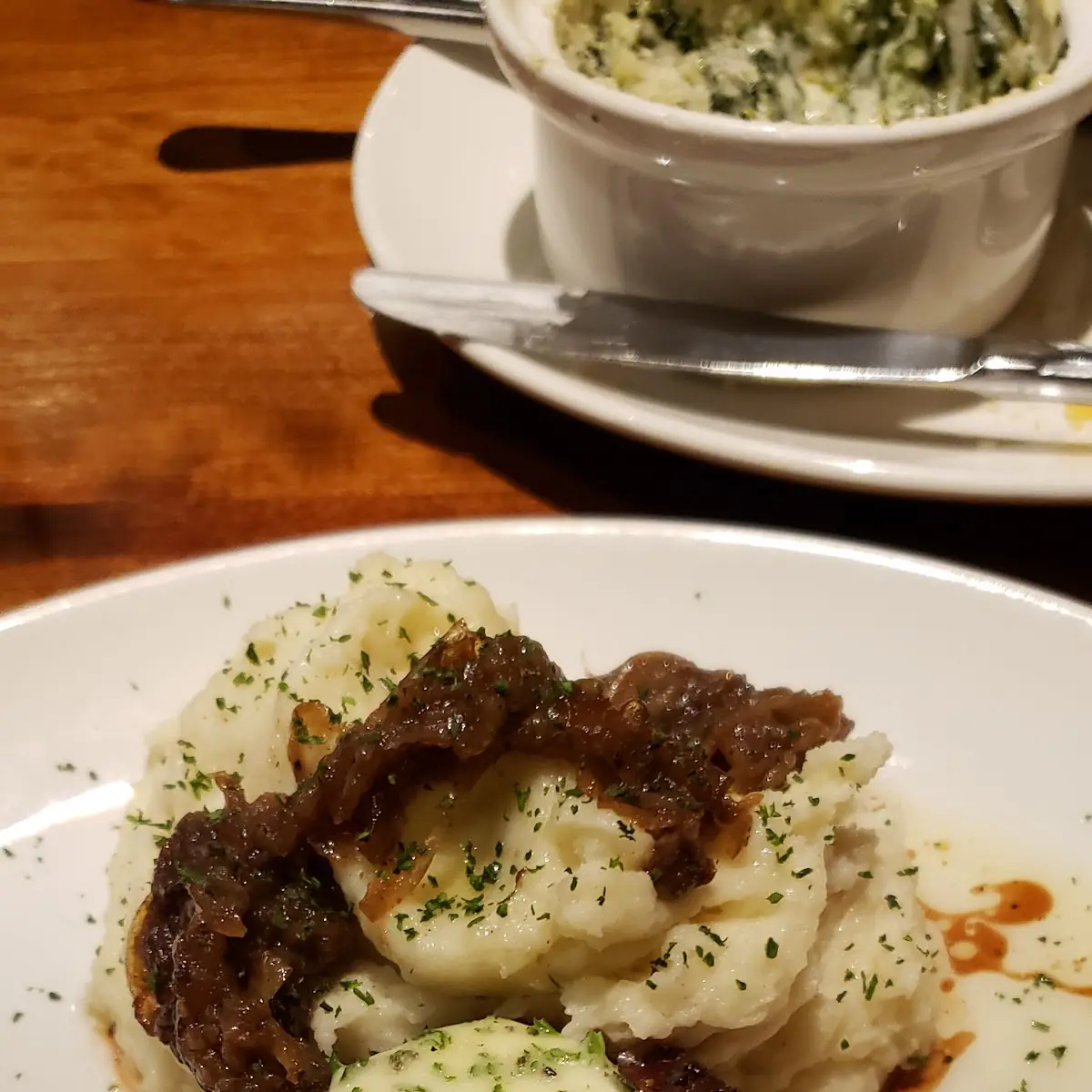 New York Strip Steak Mashed Potatoes