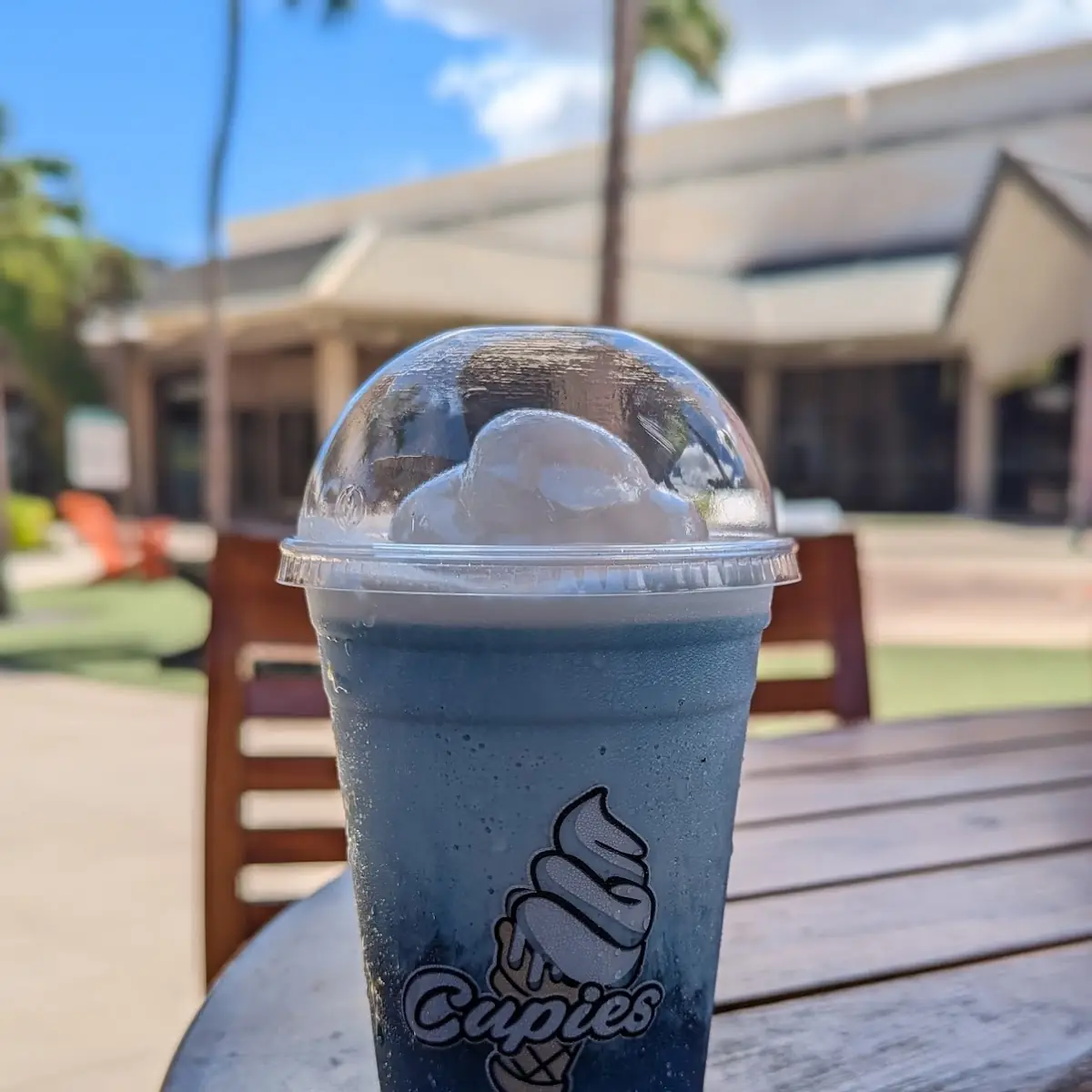 Blue Vanilla Slush Float