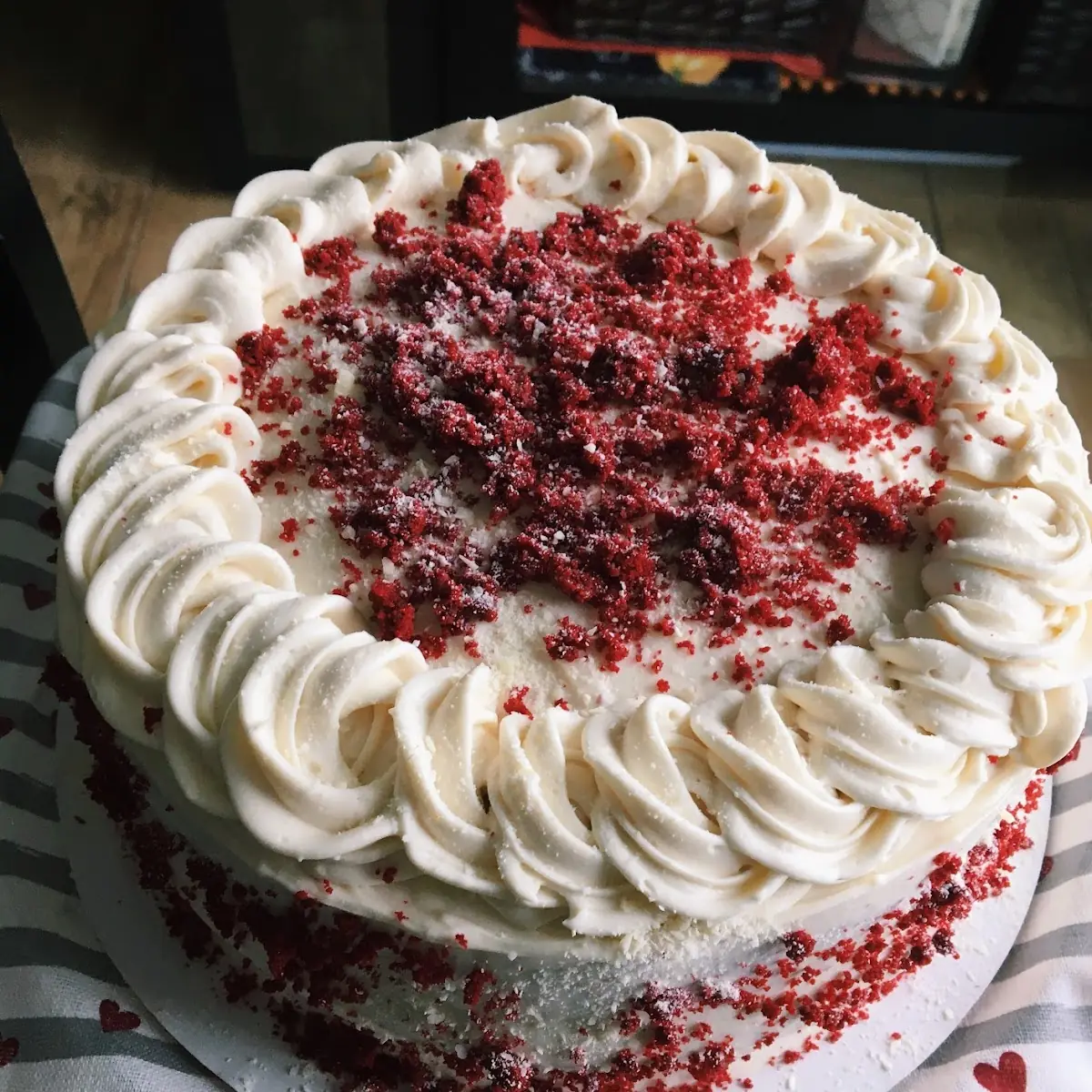 Homemade Red Velvet Cheesecake