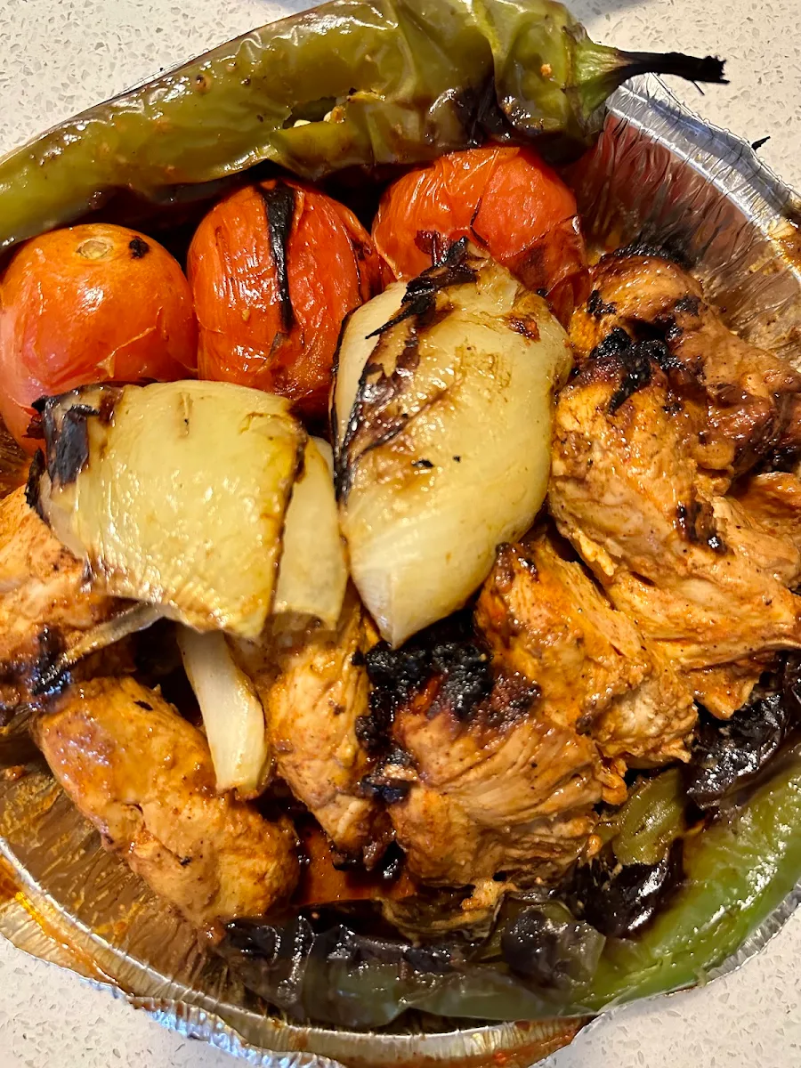 Chicken Breast Kabob Plate