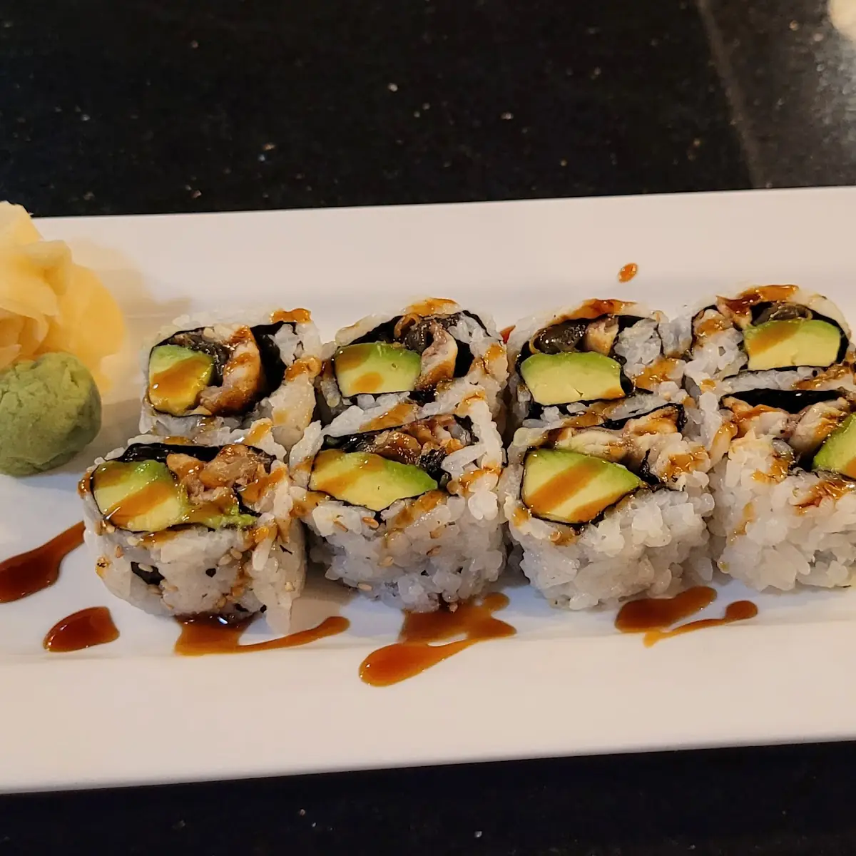 Salmon Sushi Eel Avacado Roll Black Pepper Tuna Roll