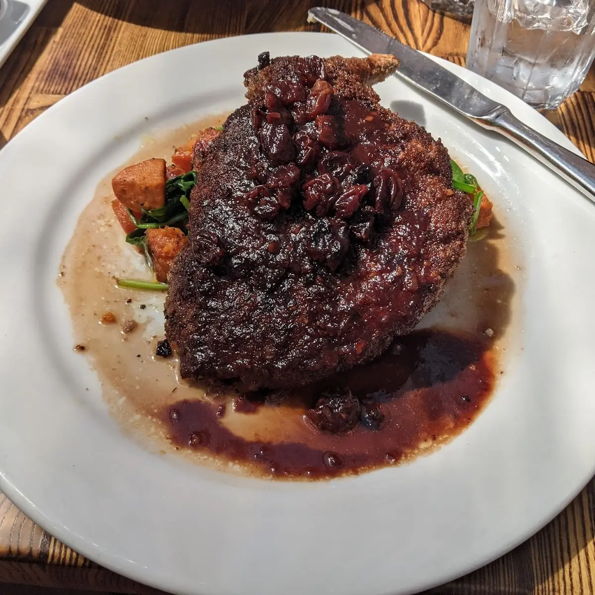 Walnut Crusted Pork Chop