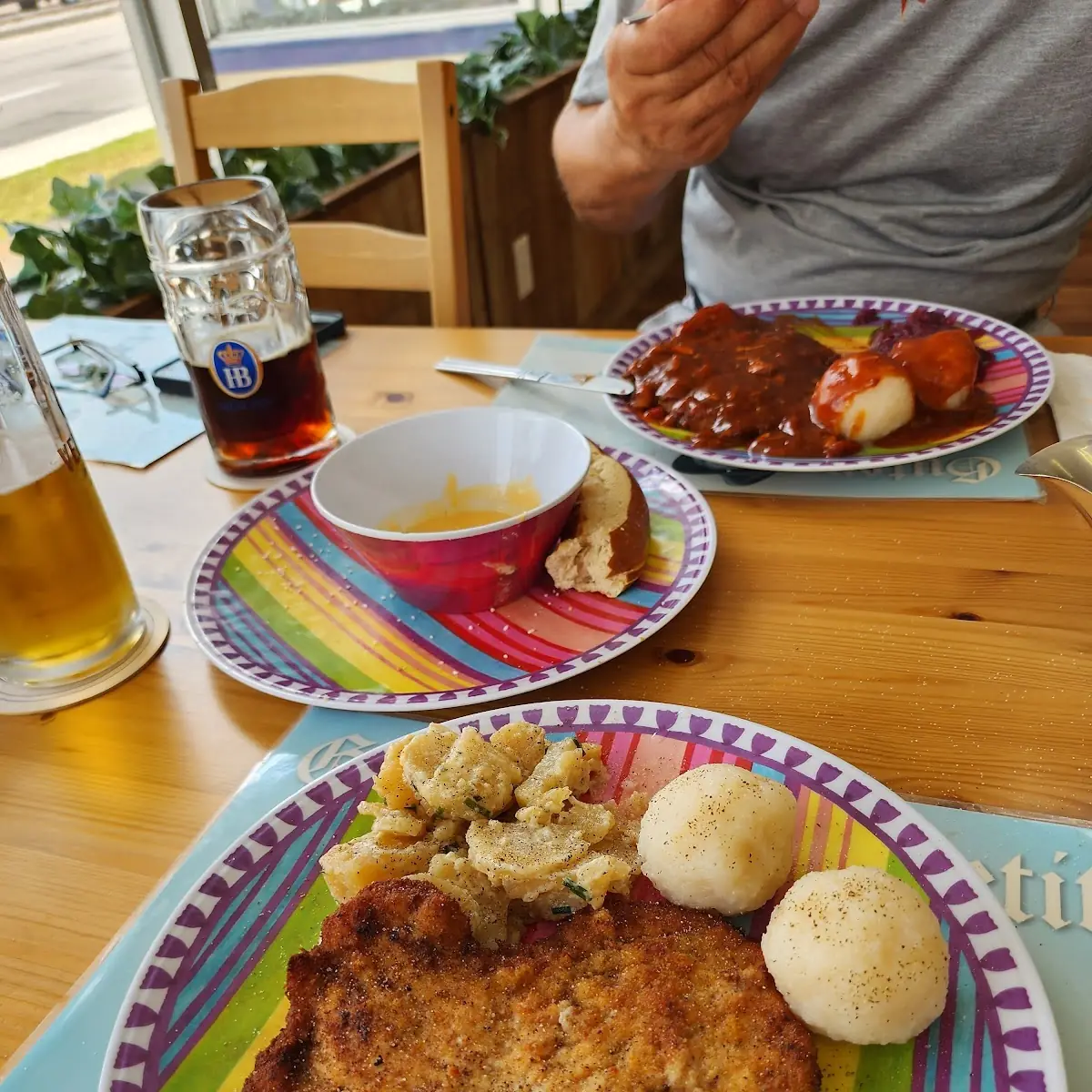Wiener Schnitzel with Mashed Potatoes Salad