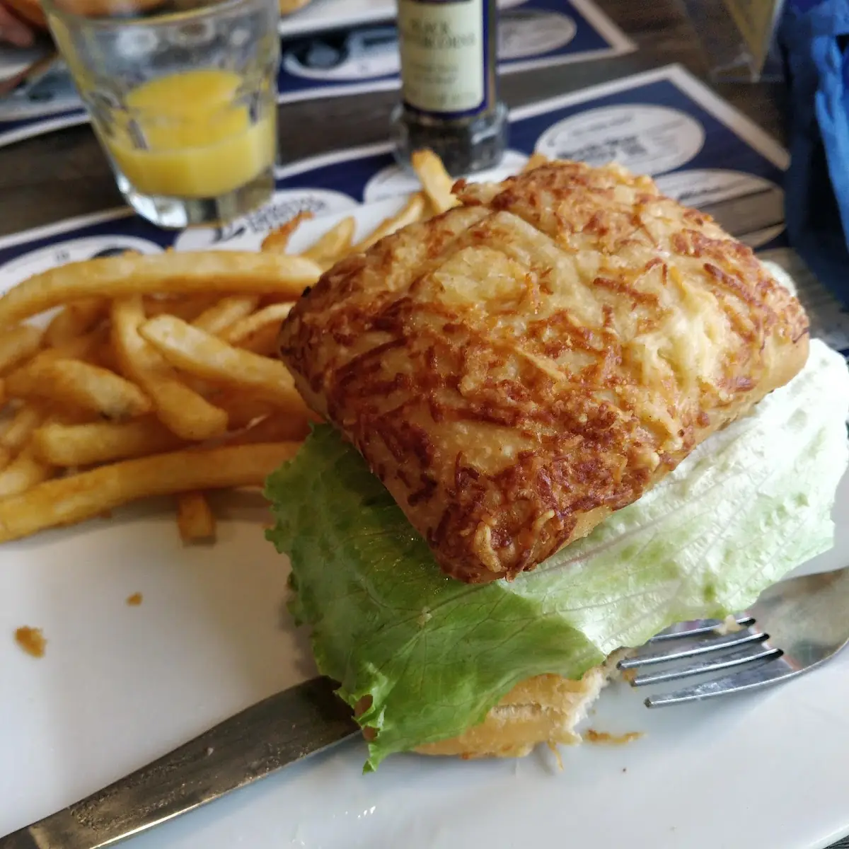 Crab Cake on Croissant
