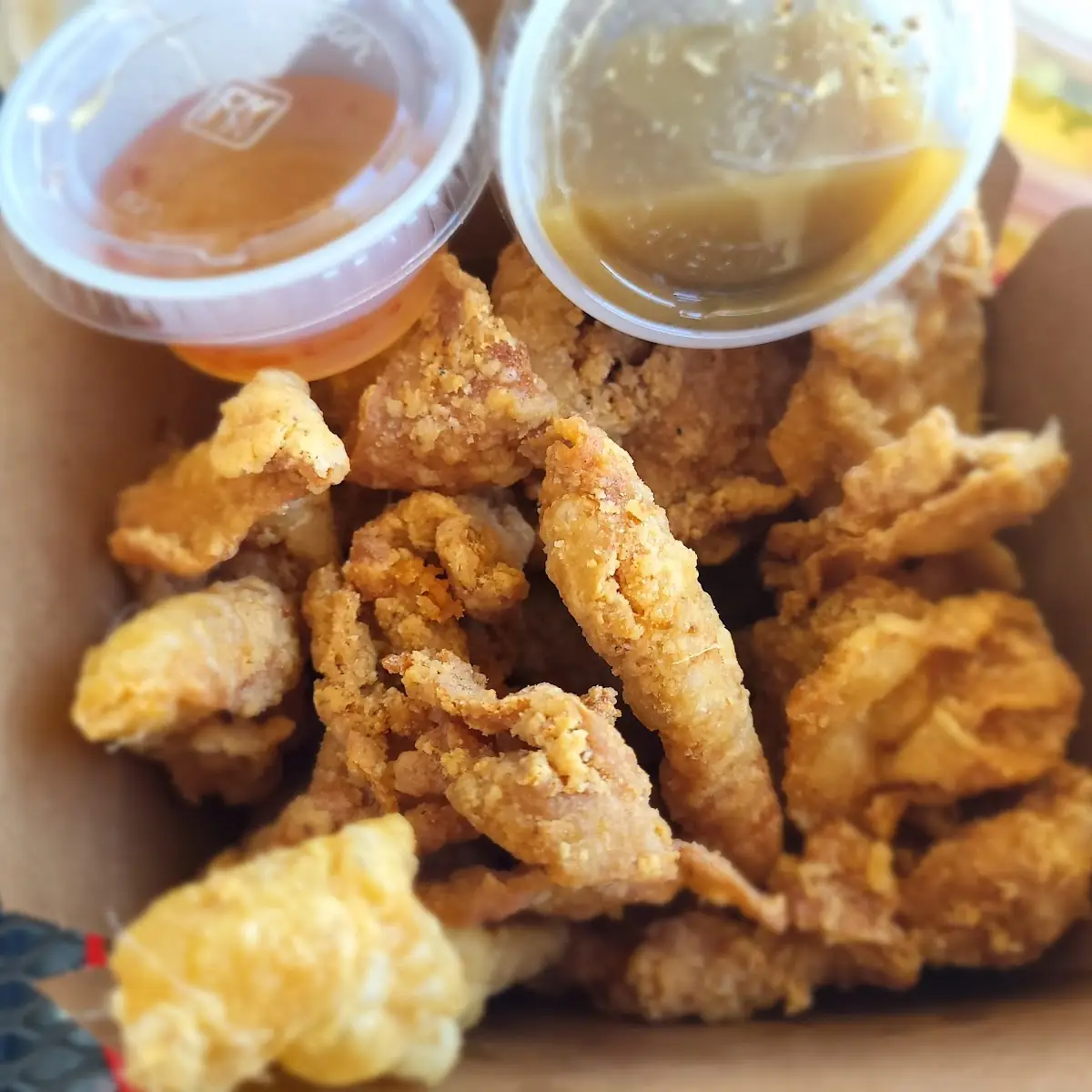 Fried Chicken Skin w Lemon Pepper Sauce