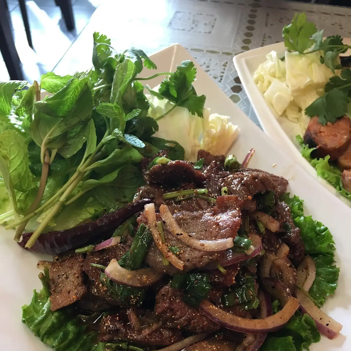 Nam Tok Isarn Style Beef Salad