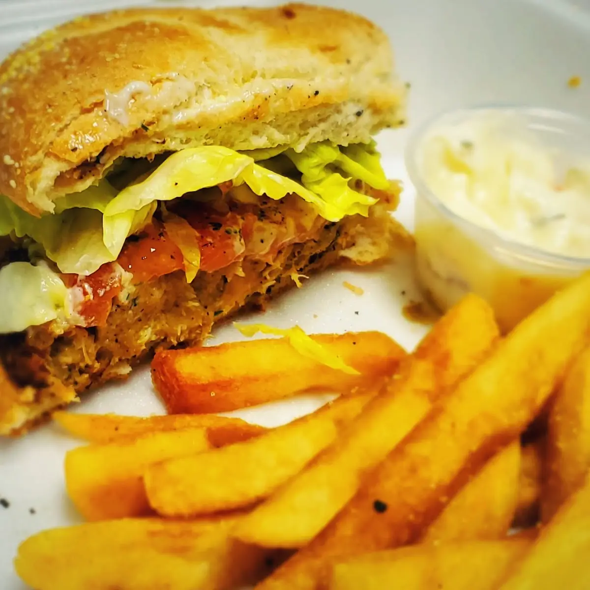 Blackened Crab Cake Sandwich
