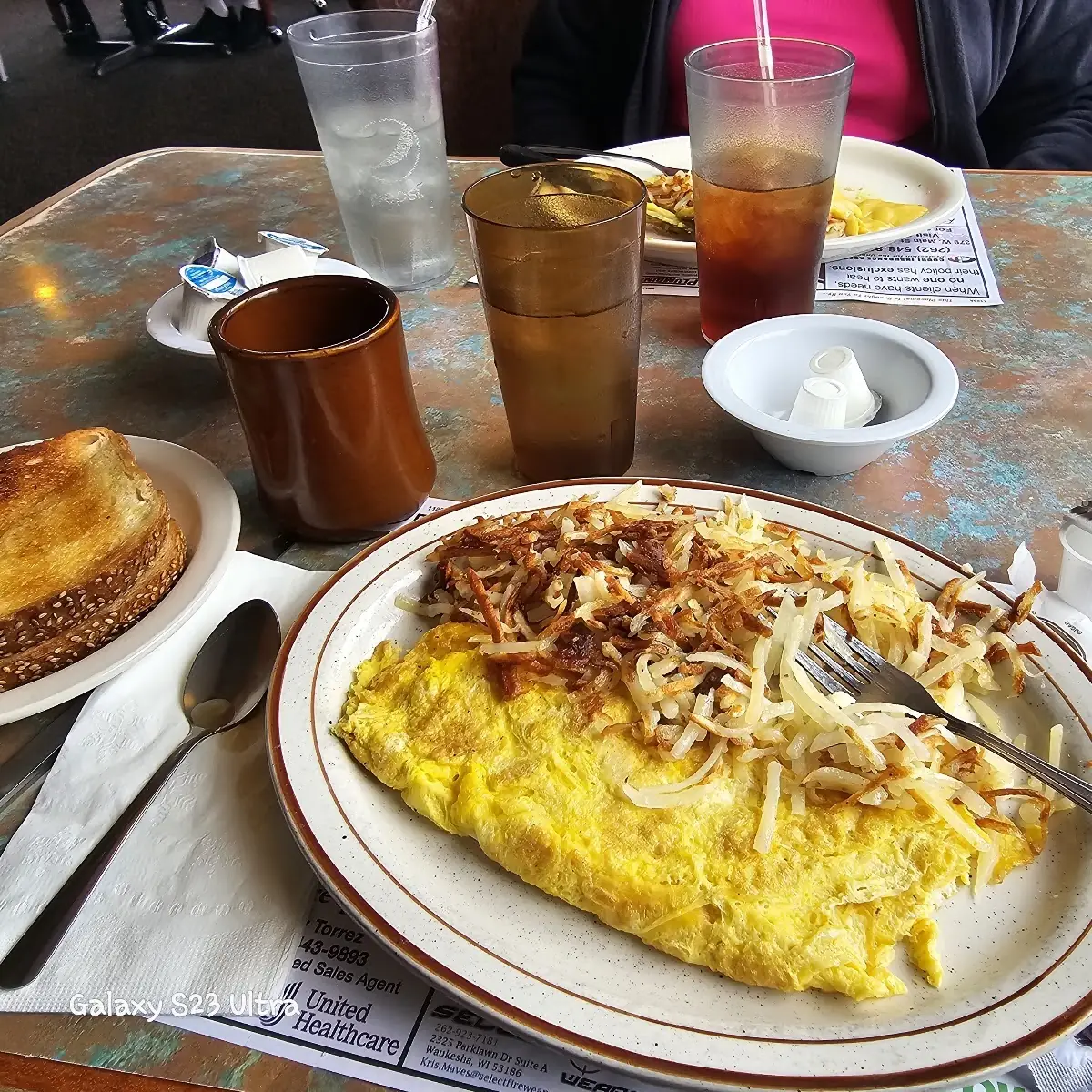 Bacon Sausage or Ham Omelette