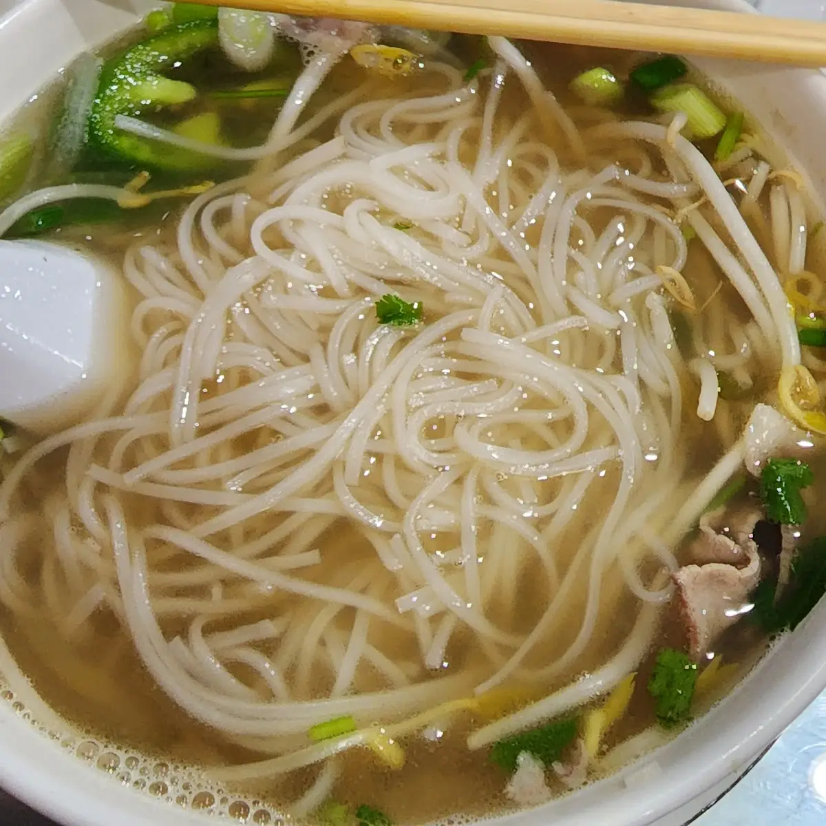 Rice Egg Noodle Soup