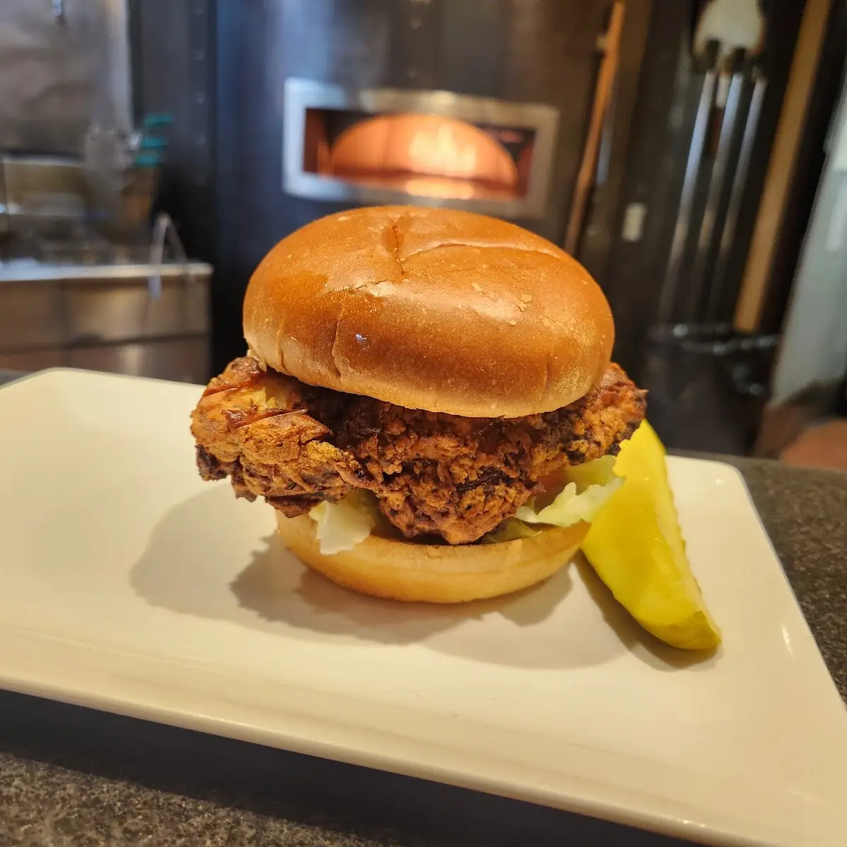 Hot Honey Fried Chicken Sandwich