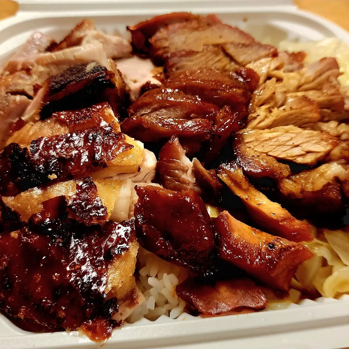 Roast Pork and Char Siu over Rice