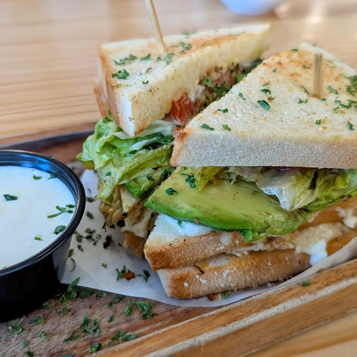 Toasted Sandwich and Iced Tea Drink