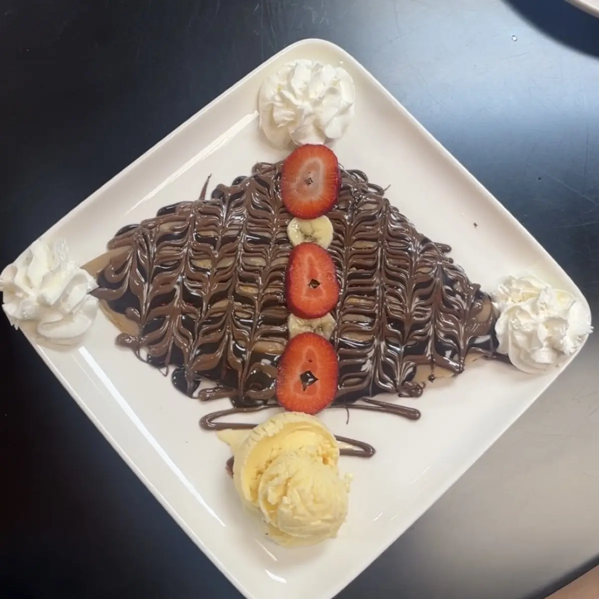 Crepe with White Chocolate