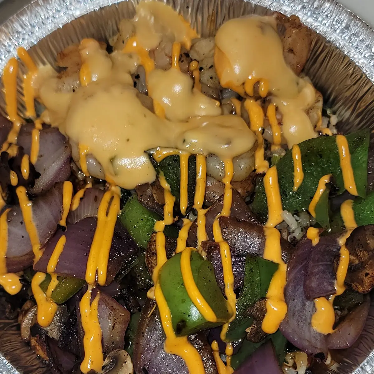 Shrimp Bowl Wit Buffalo Sauce