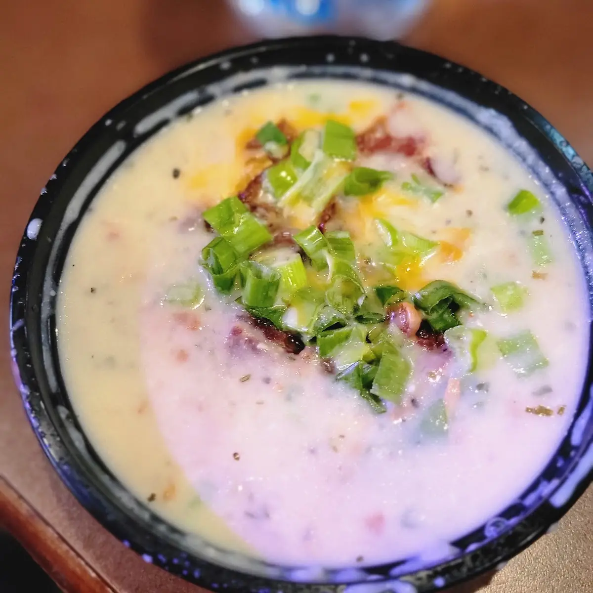 Loaded Potatoe Soup with Extra Toppings