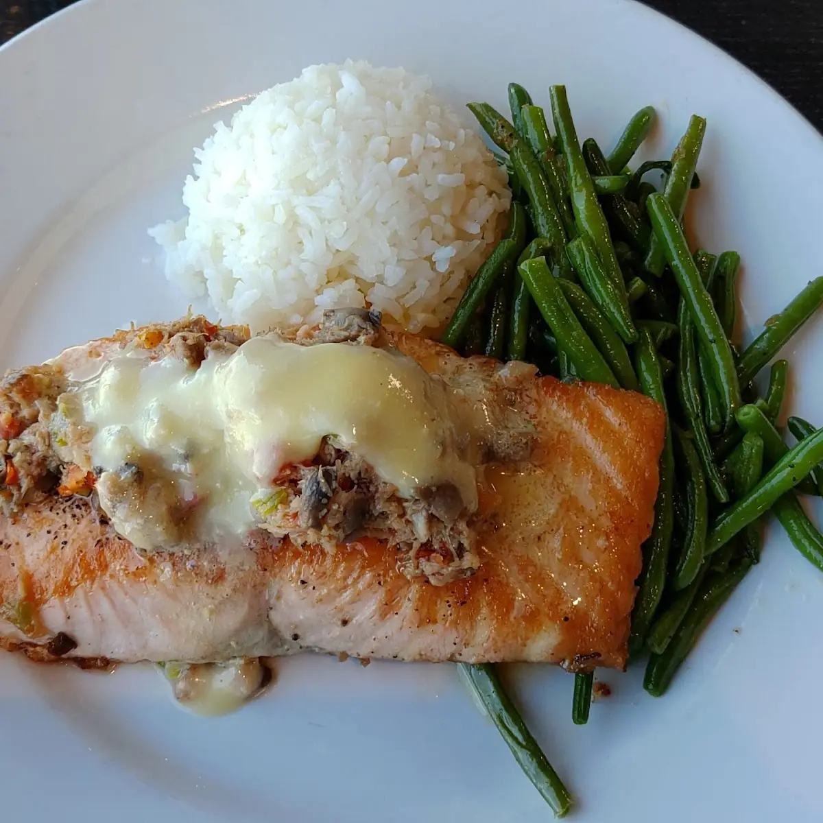 Crabby Salmon Filet