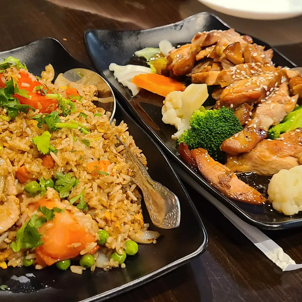 Thai Fried Rice and Chicken Teriyaki