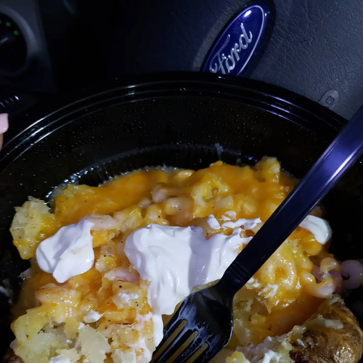 Shrimp Spuded with Sour Cream