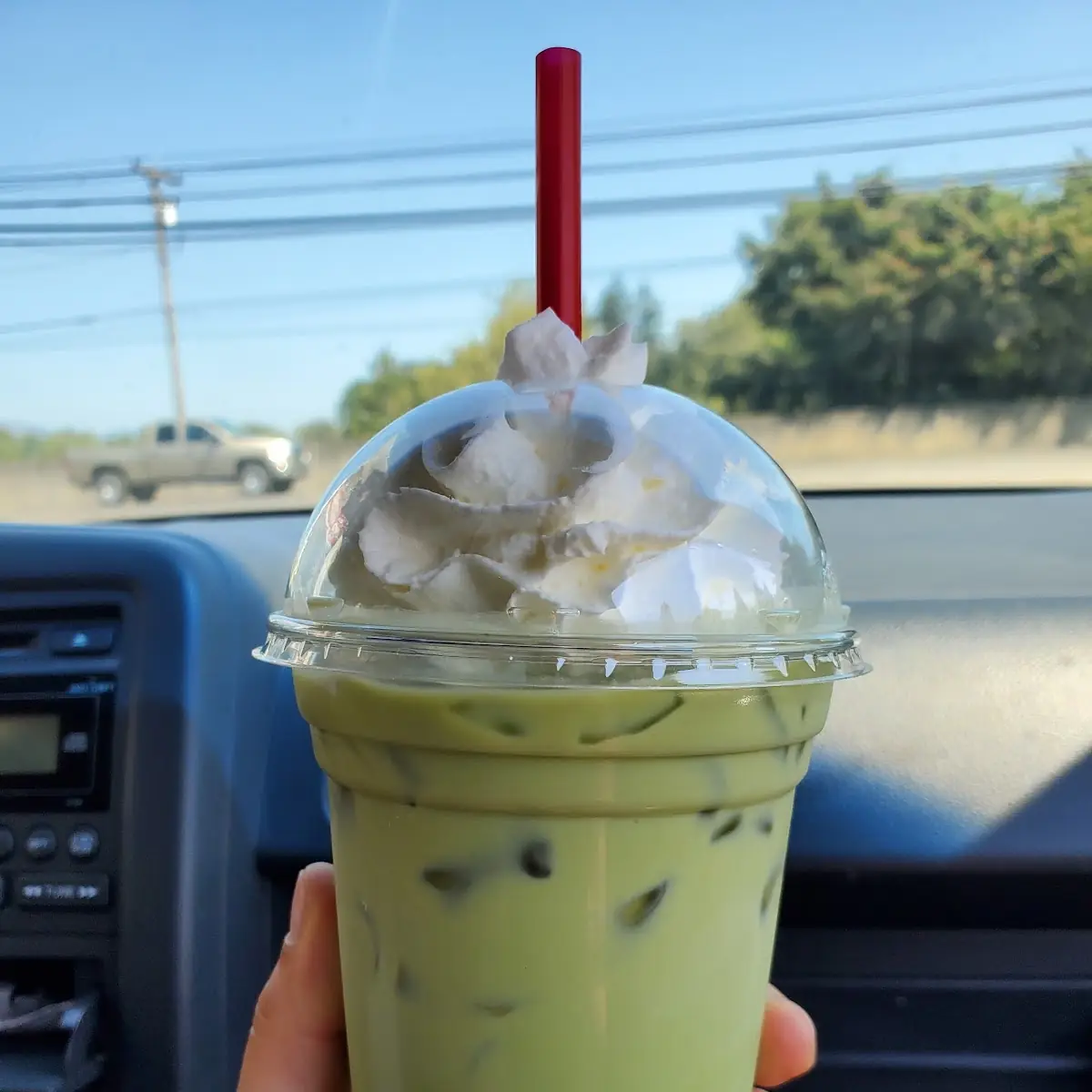Iced Green Tea Latte