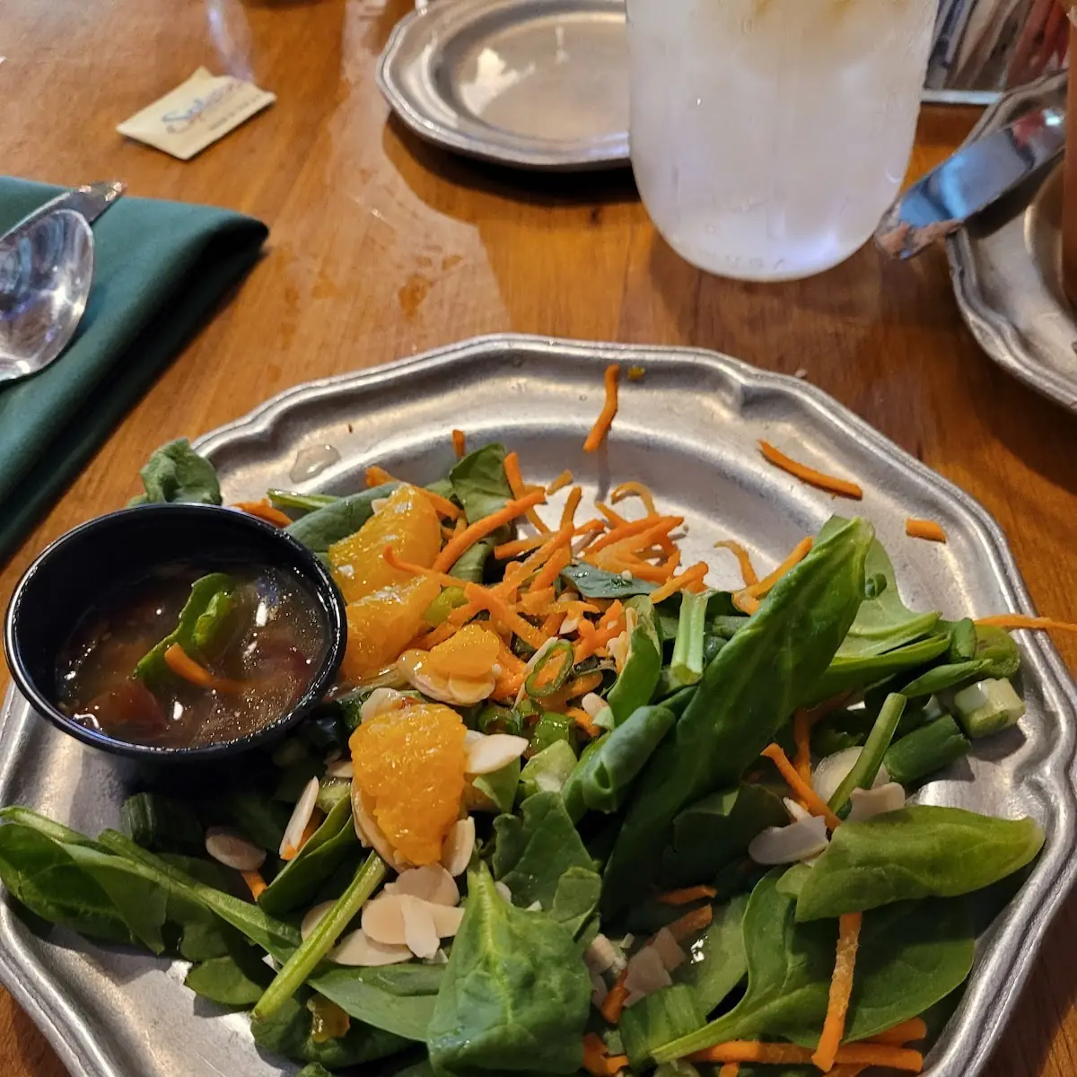 Spinach Salad with Hot Bacon Dressing