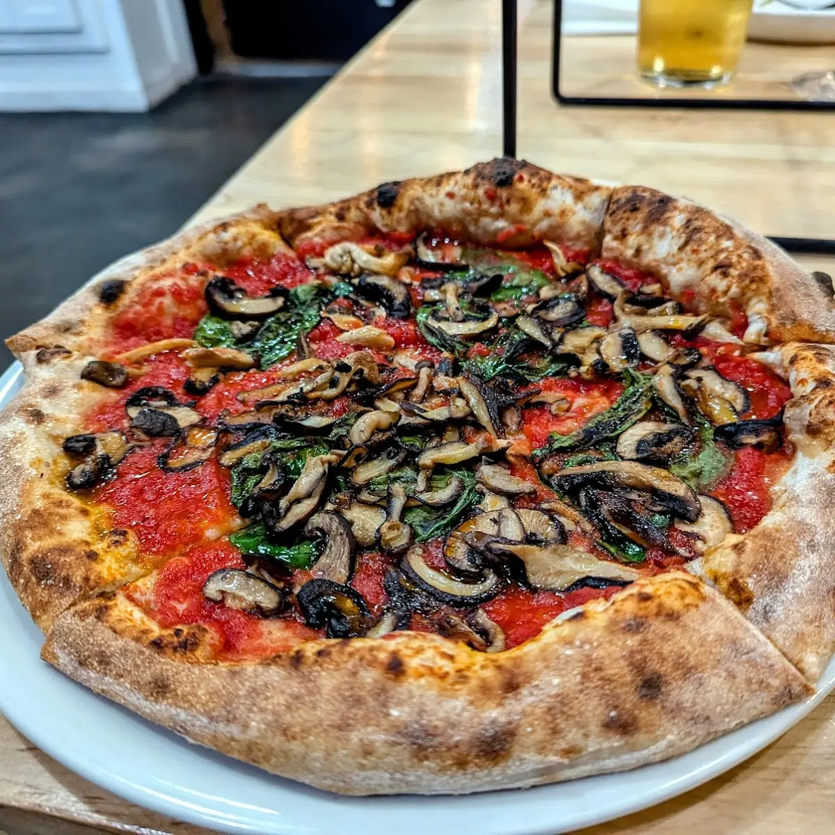 Custom Vegan Mushroom Pizza
