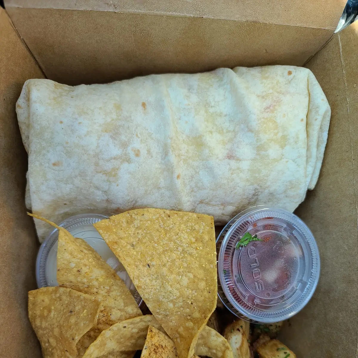 Breakfast Burrito w Chorizo