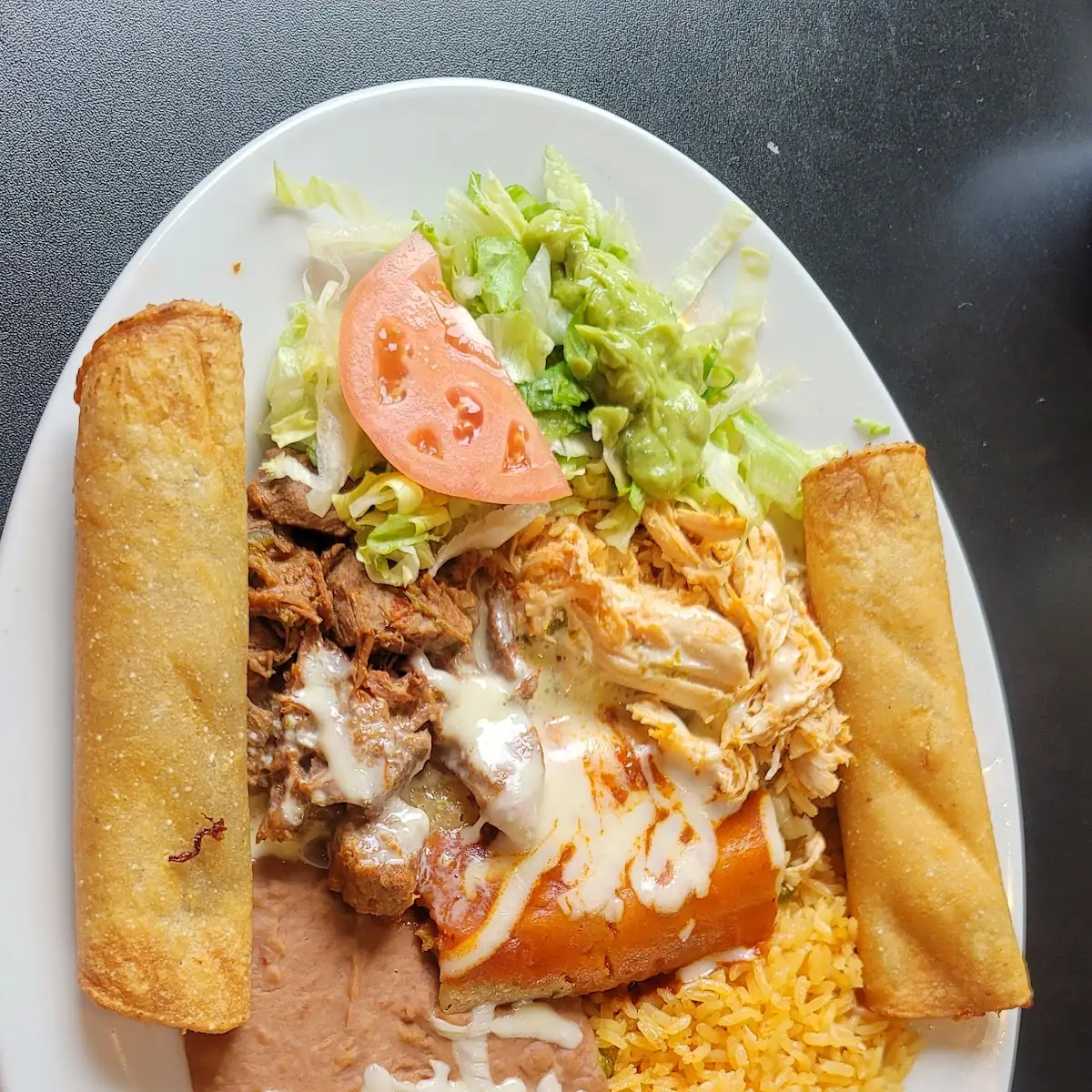 #5 Enchilada Rice (1) & Bean | Lunch