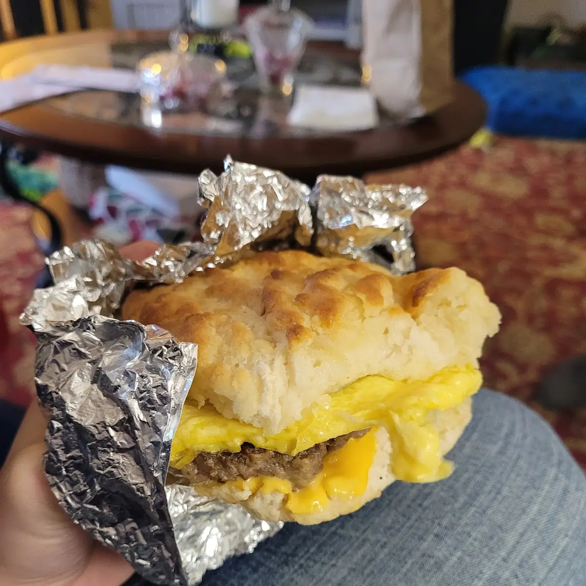 Sausage Egg and Cheese Biscuit