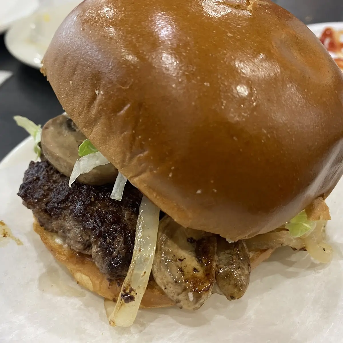 Mushroom Swiss Burger