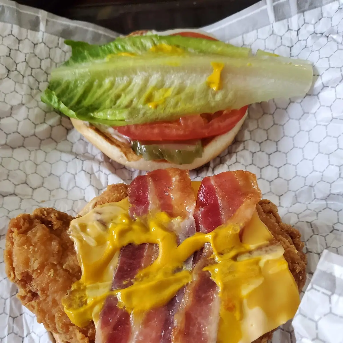 Chicken Club with Cheese and Everything