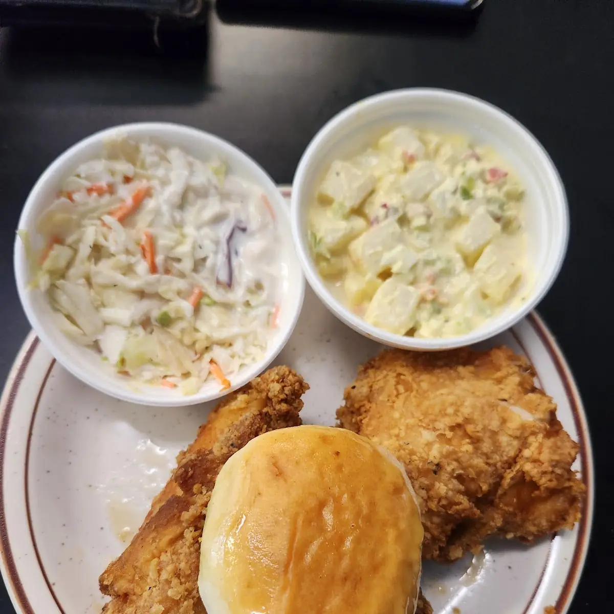 Fried Chicken Cole Slaw Potato Salad