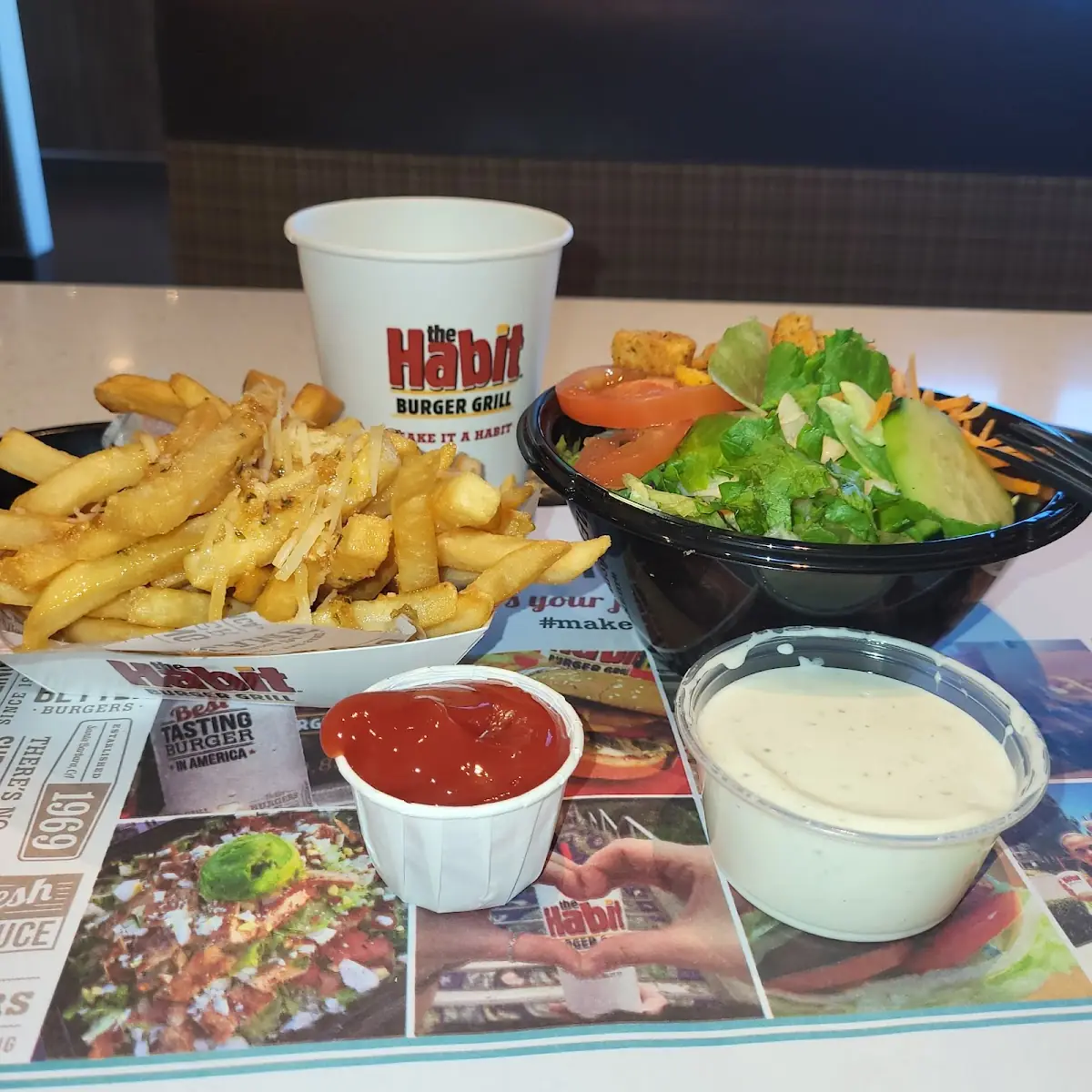 Side Salad Parmesan Garlic Fries