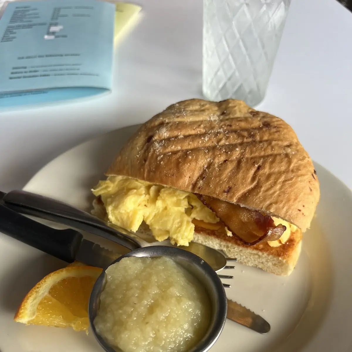 Egg and Bacon Sandwich Cubano