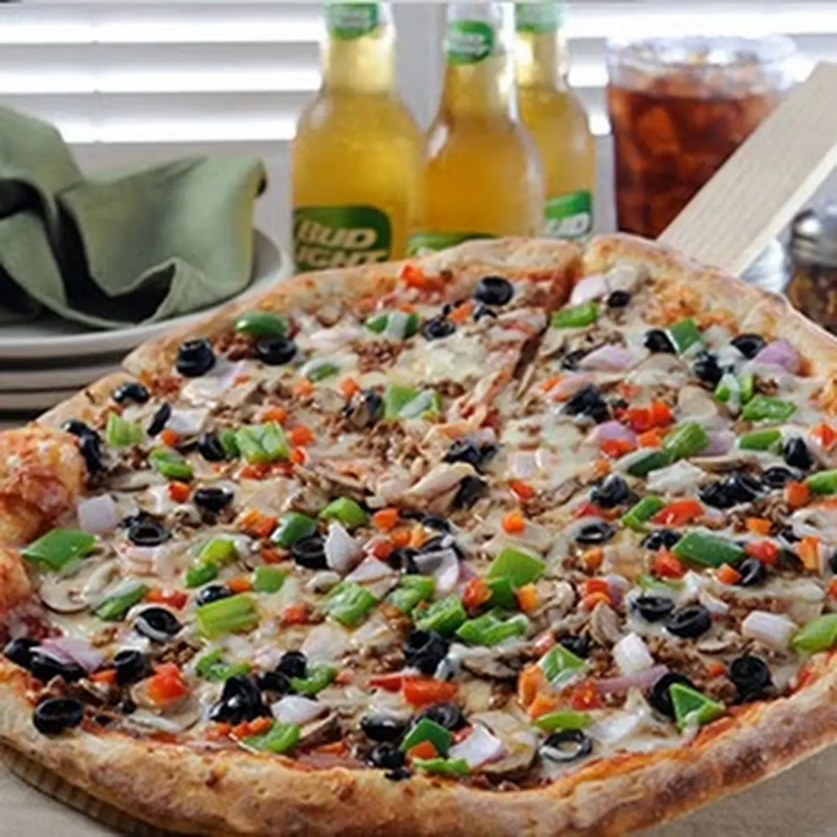 Pepperoni Pizza with Fresh Basil